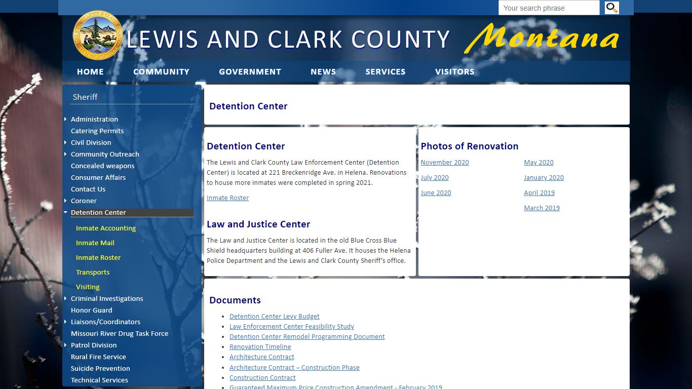 Lewis and Clark County: Detention Center